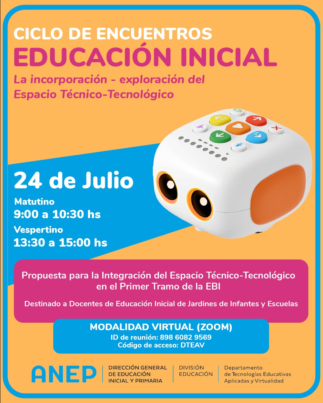 Ciclo de encuentros de miradas de lo tecnológico para Nivel Inicial